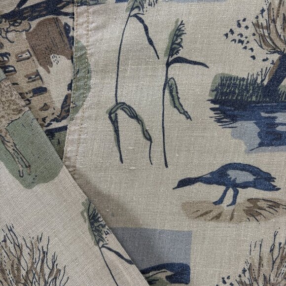 Bugle Boy Shirt Men XL Deer Wildlife Long Sleeve Vintage 90's All Over Print - Picture 10 of 11